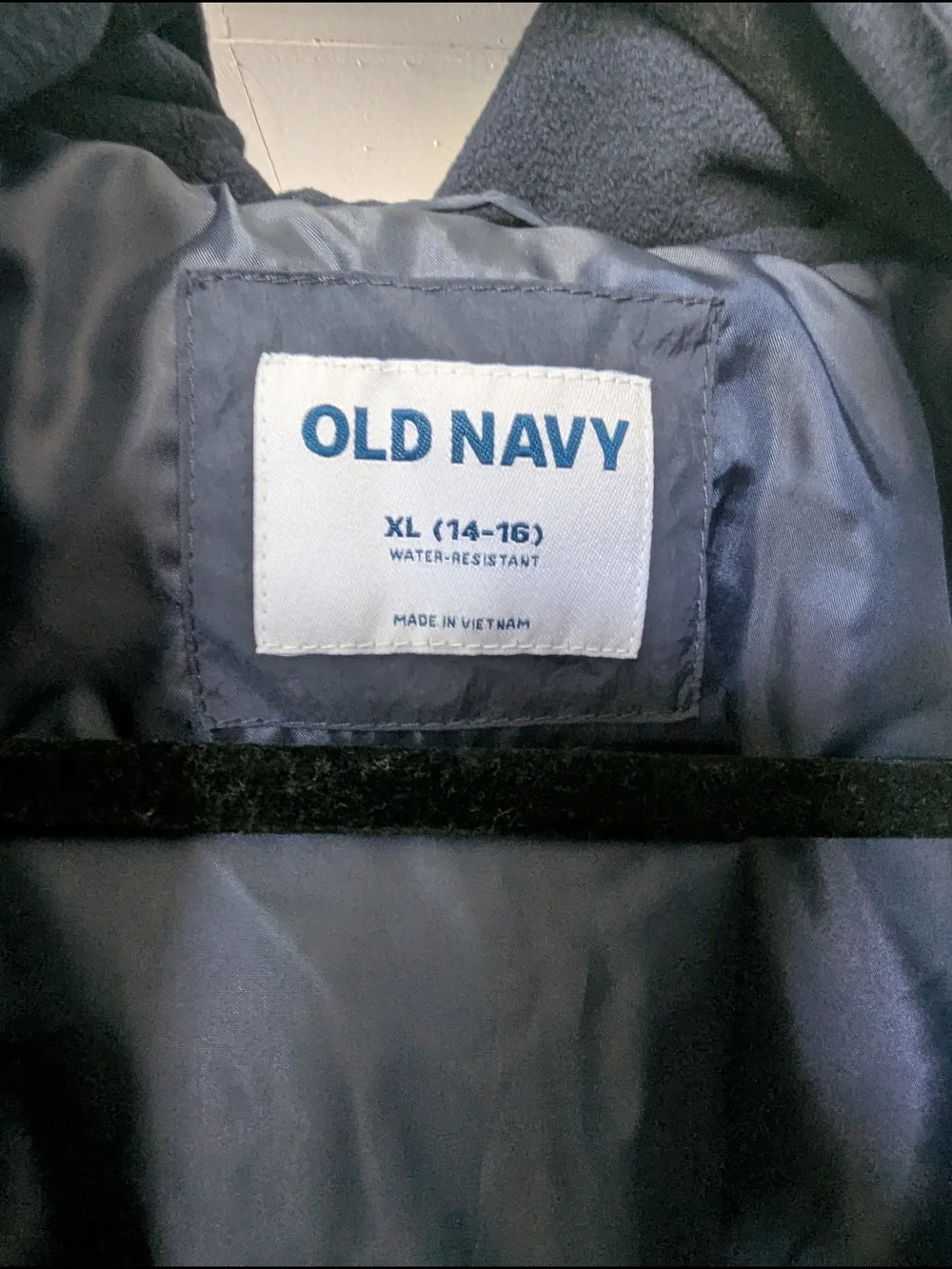 Old Navy Men's Navy Hooded Bomber Jacket